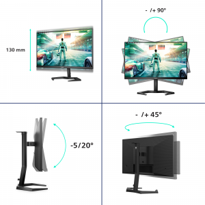 Philips Momentum 24M1N3200ZA/00 computer monitor 60.5 cm (23.8") 1920 x 1080 pixels Full HD LED Black
