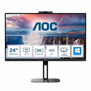 AOC V5 24V5CW/BK computer monitor 60.5 cm (23.8″) 1920 x 1080 pixels Full HD LED Black