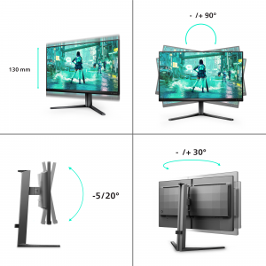 Philips Evnia 25M2N3200W/00 computer monitor 62.2 cm (24.5") 1920 x 1080 pixels Full HD LCD Grey