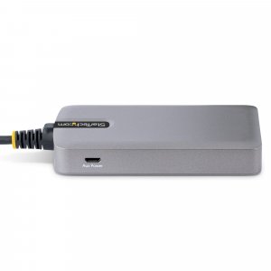 StarTech.com 3-Port USB-C Hub with Ethernet - 3x USB-A Ports, Gigabit Ethernet RJ45, USB 3.0 5Gbps, Bus-Powered, 1ft/30cm Long Cable - Portable Laptop USB Type-C Hub Adapter w/GbE