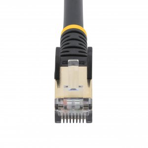 StarTech.com 3m CAT6a Ethernet Cable - 10 Gigabit Shielded Snagless RJ45 100W PoE Patch Cord - 10GbE STP Network Cable w/Strain Relief - Black Fluke Tested/Wiring is UL Certified/TIA