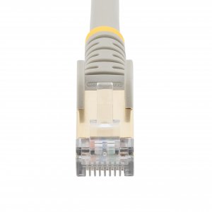 StarTech.com 3m CAT6a Ethernet Cable - 10 Gigabit Shielded Snagless RJ45 100W PoE Patch Cord - 10GbE STP Network Cable w/Strain Relief - Grey Fluke Tested/Wiring is UL Certified/TIA