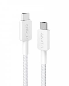 Anker Braided USB-C to USB-C Charging Cable 0.9 m, White