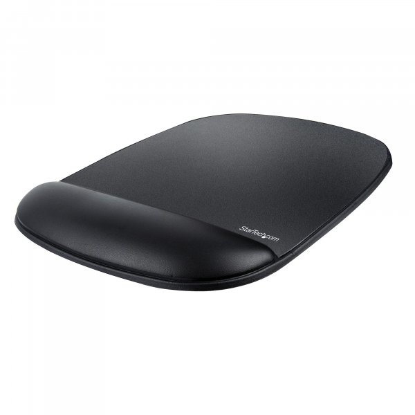 StarTech.com Mouse Pad with Hand rest, 6.7x7.1x 0.8in (17x18x2cm), Ergonomic Mouse Pad with Wrist Support, Desk Wrist Pad w/ Non-Slip PU Base, Cushioned Gel Mouse Pad w/ Palm Rest - TAA