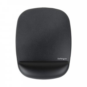 StarTech.com Mouse Pad with Hand rest, 6.7x7.1x 0.8in (17x18x2cm), Ergonomic Mouse Pad with Wrist Support, Desk Wrist Pad w/ Non-Slip PU Base, Cushioned Gel Mouse Pad w/ Palm Rest - TAA