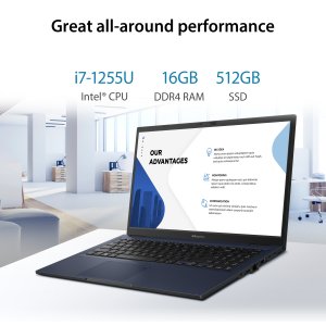 ASUS ExpertBook B1 B1502CBA-BQI715X Intel® Core™ i7 i7-1255U Laptop 39.6 cm (15.6") Full HD 16 GB DDR4-SDRAM 512 GB SSD Wi-Fi 6E (802.11ax) Windows 11 Pro Black