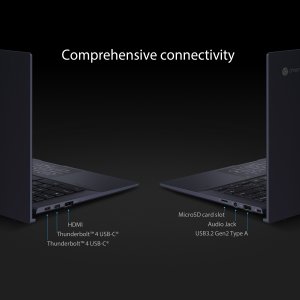 ASUS Chromebook CX9 CB9400CEA-KC0200 Intel® Core™ i5 i5-1135G7 35.6 cm (14") Full HD 8 GB LPDDR4x-SDRAM 256 GB SSD Wi-Fi 6 (802.11ax) ChromeOS Black