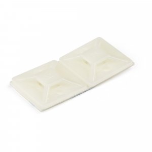 StarTech.com 100 Pack Cable Tie Mounts with Adhesive Tape for 0.18 in. (4.6 mm) Wide Ties - Nylon/Plastic Zip Tie Mounts - Electrical/Network Cable Wrap Mounts / 94V-2 Fire & UL Rated - TAA