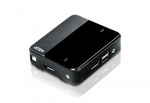 ATEN 2-Port USB 4K DisplayPort 1.2 KVM Switch (KVM cables included)