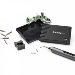 StarTech.com 55-Bit Electric Precision Screwdriver Set - Portable Cordless Battery Powered Bit Driver Kit for Electronics, Laptop, Computers, Tablet & Phone Repairs - Magnetic Work Pad - TAA