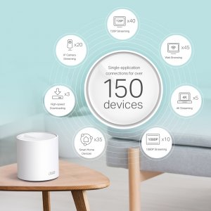 TP-Link AX3000 Whole Home Mesh Wi-Fi 6 System, 2-Pack
