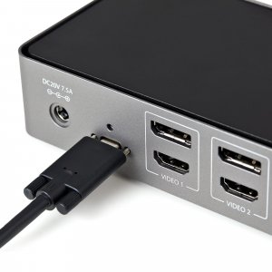 StarTech.com USB-C & USB-A Dock - Hybrid Universal Triple Monitor Laptop Docking Station DisplayPort & HDMI 4K 60Hz - 85W Power Delivery, 6x USB Hub, GbE, Audio - USB 3.1 Gen 2 10Gbps - TAA