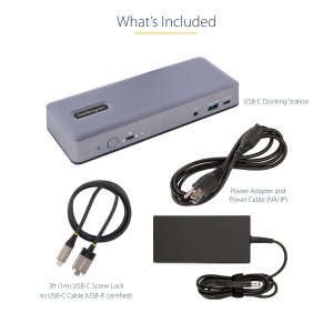 StarTech.com DK31C3MNCRUE laptop dock/port replicator Wired USB 3.2 Gen 2 (3.1 Gen 2) Type-C