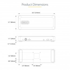 StarTech.com DK31C3MNCRUE laptop dock/port replicator Wired USB 3.2 Gen 2 (3.1 Gen 2) Type-C