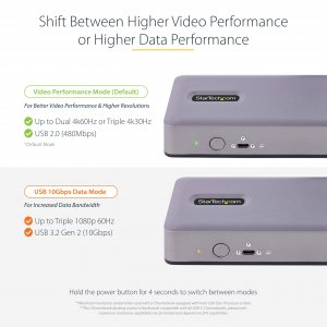 StarTech.com DK31C3MNCRUE laptop dock/port replicator Wired USB 3.2 Gen 2 (3.1 Gen 2) Type-C