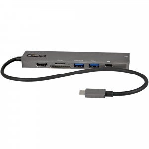 StarTech.com USB-C Multiport Adapter Hub, USB-C to 4K 60Hz HDMI, Gigabit Ethernet and 100W Laptop Charging for Macbook Pro / Air and Windows