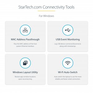 StarTech.com USB-C Multiport Adapter - HDMI/VGA - 4K 60Hz - 3-Port USB Hub - 100W Power Delivery Pass-Through - GbE - Travel Mini Docking Station w/ Charging - 1ft/30cm Wrap-Around Cable