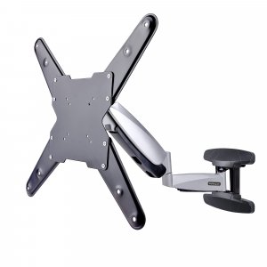 StarTech.com VESA TV Wall Mount, Adjustable Full Motion Mount For 23″-55″ Displays, Slim Wall Mount TV Bracket Supports 66lb (30kg), Extendable/Tilting/Swivel Monitor Wall Mount