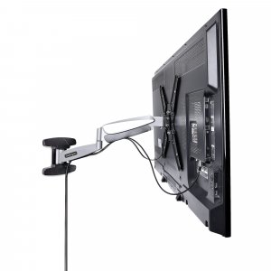 StarTech.com VESA TV Wall Mount, Adjustable Full Motion Mount For 23"-55" Displays, Slim Wall Mount TV Bracket Supports 66lb (30kg), Extendable/Tilting/Swivel Monitor Wall Mount