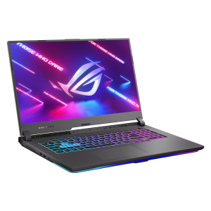 ASUS ROG Strix G17 G713PI-HX049W laptop AMD Ryzen™ 9 7845HX 43.9 cm (17.3") Full HD 16 GB DDR5-SDRAM 1 TB SSD NVIDIA GeForce RTX 4070 Wi-Fi 6E (802.11ax) Windows 11 Home Black, Grey