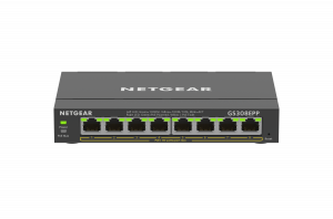 NETGEAR GS308EPP Managed L2/L3 Gigabit Ethernet (10/100/1000) Power over Ethernet (PoE) Black