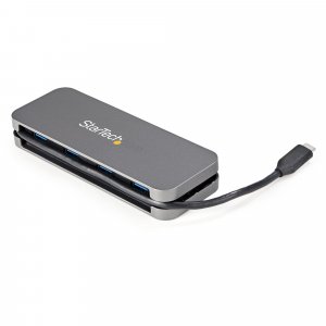 StarTech.com ~4 Port USB C Hub - 4x USB-A - USB 3.0 Type-C Hub - USB 3.2 Gen 1 (5Gbps) - Bus Powered Portable USB-C to USB-A Adapter Laptop Hub - 11.2" (28.5cm) Cable w/ Cable Management