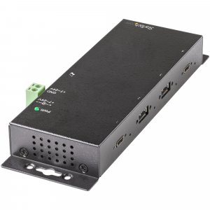 StarTech.com 4 Port USB C Hub 10Gbps - Metal Industrial USB-C Hub - 2x USB-C & 2x USB-A - ESD Surge Protection - USB-C or USB-A Host - Self-Powered Mountable USB 3.2 Gen 2 Type-C Hub - TAA