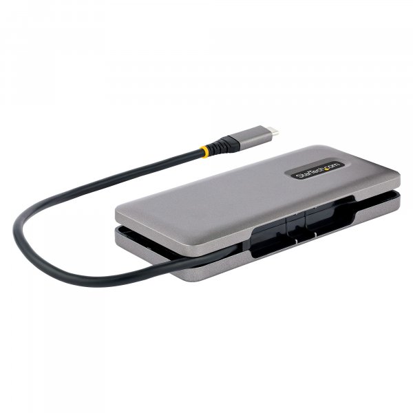 StarTech.com 4-Port USB-C Hub, 4x USB-C Ports, USB 3.2 Gen 2 (10Gbps) - Portable USB C Hub with 100W Power Delivery Pass-Through - USB Type C Hub w/ 12.6in/32cm Wrap-Around Cable