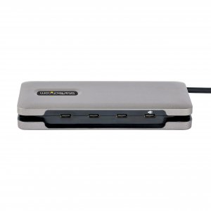 StarTech.com 4-Port USB-C Hub, 4x USB-C Ports, USB 3.2 Gen 2 (10Gbps) - Portable USB C Hub with 100W Power Delivery Pass-Through - USB Type C Hub w/ 12.6in/32cm Wrap-Around Cable