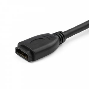 StarTech.com 6" (15cm) HDMI Port Saver Cable - 4K 60Hz High Speed HDMI 2.0 Extension Cable with Ethernet - Short HDMI Extension Cable - HDMI Male to Female Extension Adapter Cord