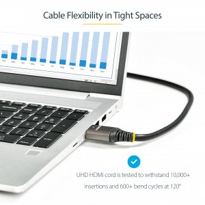StarTech.com 16.4ft (5m) HDMI 2.1 Cable 8K - Certified Ultra High Speed HDMI Cable 48Gbps - 8K 60Hz/4K 120Hz HDR10+ eARC - Ultra HD 8K HDMI Cable - Monitor/TV/Display - Flexible TPE Jacket