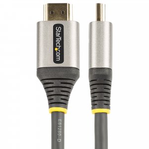 StarTech.com 16.4ft (5m) Premium Certified HDMI 2.0 Cable, High-Speed Ultra HD 4K 60Hz HDMI Cable w/ Ethernet, HDR10, ARC, TPE Jacket, UHD HDMI Video Cord, For UHD Monitors, TVs, Displays - M/M