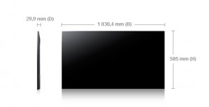 Samsung SyncMaster UE46A Digital signage flat panel 116.8 cm (46") 420 cd/m² Full HD Black