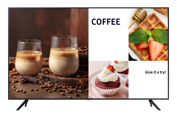 Samsung BE55C-H Digital signage flat panel 139.7 cm (55") LED Wi-Fi 4K Ultra HD Black Built-in processor Tizen 16/7