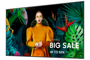 Samsung QB75C Digital signage flat panel 190.5 cm (75") LCD Wi-Fi 350 cd/m² 4K Ultra HD Black Built-in processor Tizen 16/7