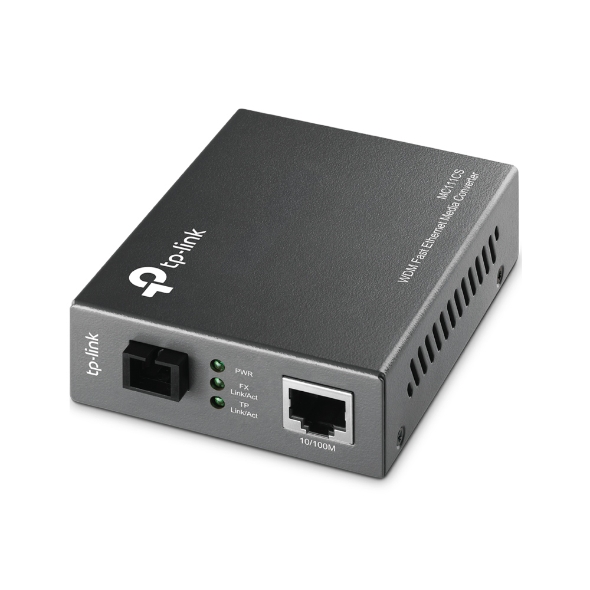 TP-Link Omada MC111CS network media converter 100 Mbit/s Single-mode Black