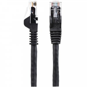 StarTech.com 2m CAT6 Ethernet Cable - LSZH (Low Smoke Zero Halogen) - 10 Gigabit 250Mhz 100W PoE RJ45 10GbE UTP Network Patch Cord Snagless with Strain Relief - Black, CAT 6, ETL Verified, 24AWG