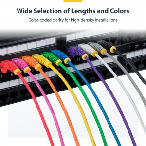 StarTech.com 0.5 m CAT6 Cable - Slim - Snagless RJ45 Connectors - Blue