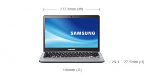 Samsung 3 NP300U1A Intel® Pentium® 957 29.5 cm (11.6") 4 GB DDR3-SDRAM 320 GB Windows 7 Home Premium Silver
