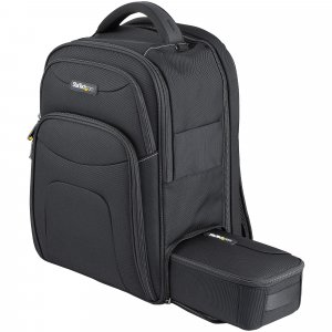 StarTech.com 15.6″ Laptop Backpack with Removable Accessory Organizer Case - Professional IT Tech Backpack for Work/Travel/Commute - Ergonomic Computer Bag - Durable Ballistic Nylon - Notebook/Tablet Pockets