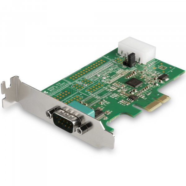 StarTech.com 1-port PCI Express RS232 Serial Adapter Card - PCIe RS232 Serial Host Controller Card - PCIe to Serial DB9 - 16950 UART - Low Profile Expansion Card - Windows & Linux - TAA