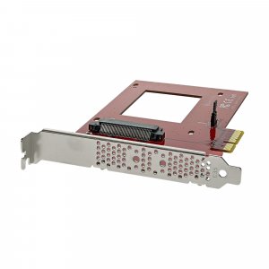 StarTech.com U.2 to PCIe Adapter for 2.5″ U.2 NVMe SSD - SFF-8639 - x4 PCI Express 4.0 - TAA