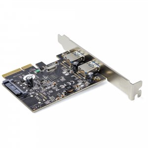 StarTech.com 2-Port USB PCIe Card with 10Gbps/port - USB 3.2 Gen 2 Type-A PCI Express 3.0 x4 Host Controller Expansion Card - Add-On Adapter Card - Full/Low Profile - Windows & Linux