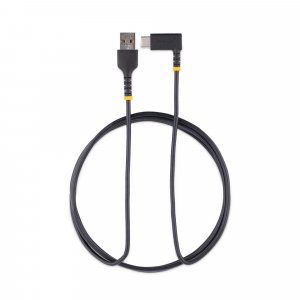 StarTech.com 6.6ft (2m) USB-A to USB-C Fast Charging Cable, Rugged, Right-Angled, Charge & Sync, 3A, USB 2.0, TPE Jacket and Aramid Fiber - USB Charging Cord
