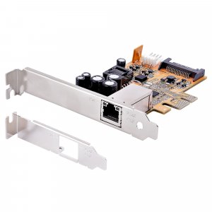 StarTech.com 1 Port 2.5Gbps PoE Network Card, PCIe Ethernet Card w/RJ45, 30W 802.3at PoE NIC for Desktops/Servers, Network PoE LAN Adapter w/Low-Profile Bracket, NBaseT, Windows/Linux - TAA