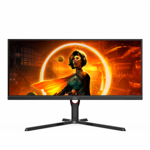 AOC G3 U34G3XM/EU computer monitor 86.4 cm (34") 3440 x 1440 pixels UltraWide Quad HD LED Black, Red