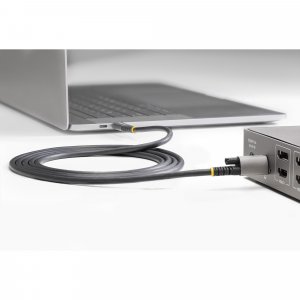 StarTech.com 50cm (20in) USB-C Cable, Top Screw Locking, USB 10Gbps, 100W (5A) Power Delivery, 8K 60Hz / 4K 144Hz DP Alt Mode - Thunderbolt Compatible