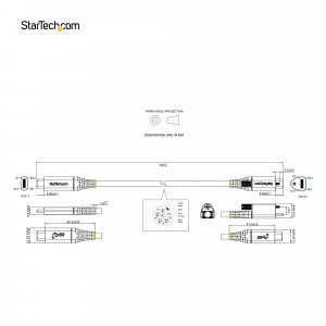 StarTech.com 50cm (20in) USB-C Cable, Top Screw Locking, USB 10Gbps, 100W (5A) Power Delivery, 8K 60Hz / 4K 144Hz DP Alt Mode - Thunderbolt Compatible