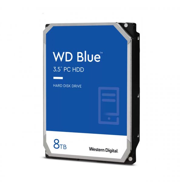 Western Digital Blue internal hard drive 8 TB 5640 RPM 128 MB 3.5" Serial ATA III