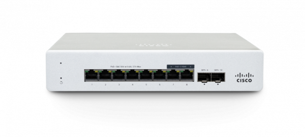 Cisco Meraki MS130-8 Managed L2 Gigabit Ethernet (10/100/1000) 1U White